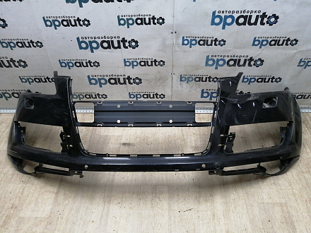 AA045536; Бампер передний; под паркт.; под омыват. (4L0 807 437) для Audi Q7 I (2005-2010)/БУ; Оригинал; Р1, Мелкий дефект; 