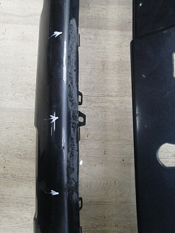 AA046003; Бампер передний; под паркт.; под омыват. (52119-60E01) для Toyota Land Cruiser Prado 150 (2010 — 2013)/БУ; Оригинал; Р1, Мелкий дефект; 