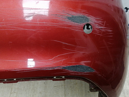 AA046122; Бампер задний; под паркт. (86611-4Y000) для Kia Rio III Sedan (2011- 2015)/БУ; Оригинал; Р1, Мелкий дефект; 