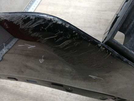 AA045826; Бампер передний; без паркт.; без омыват. (602002155AA) для Omoda C5 (2022- н.в.)/БУ; Оригинал; Р1, Мелкий дефект; 