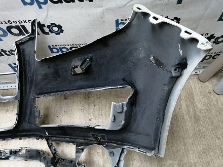 AA045516; Бампер передний; под паркт.; под омыват. (4L0 807 437 H) для Audi Q7 I рест. (2010-2015)/БУ; Оригинал; Р2, Удовлетворительное; 