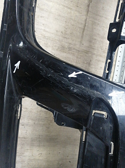 AA044498; Бампер передний; без паркт.; под омыват. (1K0807221D) для Volkswagen Jetta V (2005- 2010)/БУ; Оригинал; Р1, Мелкий дефект; 
