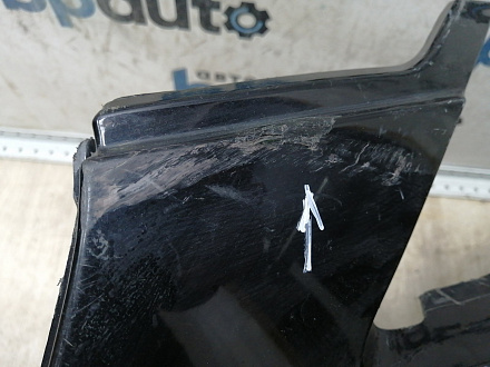 AA045536; Бампер передний; под паркт.; под омыват. (4L0 807 437) для Audi Q7 I (2005-2010)/БУ; Оригинал; Р1, Мелкий дефект; 