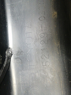 AA046000; Юбка переднего бампера (52129-0E010) для Toyota Highlander III (2014 — 2016)/БУ; Оригинал; Р2, Удовлетворительное; 