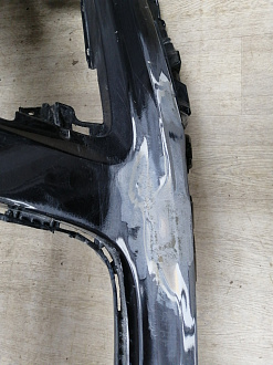 AA045534; Бампер передний; под паркт.; под омыват. (4L0 807 437 H) для Audi Q7 I рест. (2010-2015)/БУ; Оригинал; Р1, Мелкий дефект; 