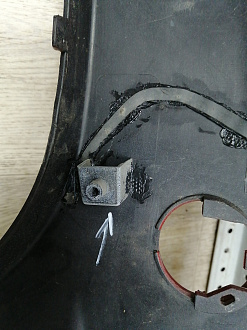 AA045847; Бампер передний; без паркт.; без омыват. (86511-4Y000) для Kia Rio/БУ; Оригинал; Р1, Мелкий дефект; 