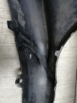 AA045304; Бампер передний; без паркт.; без омыват. (9676285080A) для Citroen C4 II HB (2011-2016)/БУ; Оригинал; Р2, Удовлетворительное; 