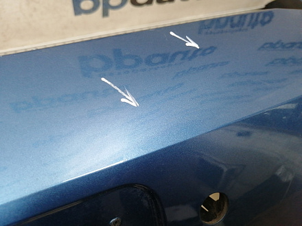 BA000226; Бампер передний; под паркт.; под омыват. (5G0807221) для Volkswagen Golf/БУ; Оригинал; Р1, Мелкий дефект; 