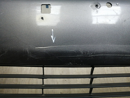 AA045950; Бампер передний; под паркт.; под омыват. (52119-0E220) для Toyota Highlander III (2014 — 2016)/БУ; Оригинал; Р1, Мелкий дефект; 