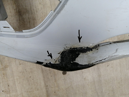 AA045589; Бампер передний; без паркт.; под омыват. (8K0 807 437 AC) для Audi A4 B8/БУ; Оригинал; Р2, Удовлетворительное; 