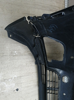 AA045947; Бампер передний; под паркт.; под омыват. (52119-0E220) для Toyota Highlander III (2014 — 2016)/БУ; Оригинал; Р1, Мелкий дефект; 