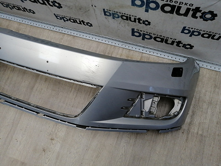 AA044678; Бампер передний, Sport-Style; без паркт.; под омыват. (5NU807221) для Volkswagen Tiguan I рест. (2011- 2016)/БУ; Оригинал; Р1, Мелкий дефект; 