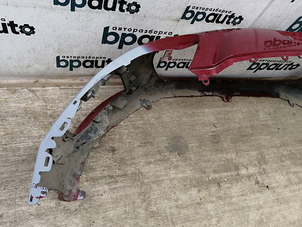 AA027875; Бампер передний; без паркт.; под омыват. (9674576177) для Peugeot 308 I рест. (2011-2015)/БУ; Оригинал; Р1, Мелкий дефект; 