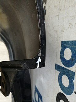 AA046116; Бампер задний; без паркт. (86611-4Y000) для Kia Rio III Sedan (2011- 2015)/БУ; Оригинал; Р1, Мелкий дефект; 