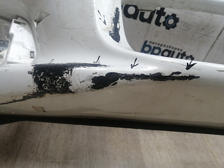 AA045724; Бампер передний; без паркт.; под омыват. (62022-4HB0H) для Infiniti Q50 (2013-2017)/БУ; Оригинал; Р1, Мелкий дефект; 