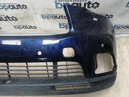 AA045947; Бампер передний; под паркт.; под омыват. (52119-0E220) для Toyota Highlander III (2014 — 2016)/БУ; Оригинал; Р1, Мелкий дефект; 