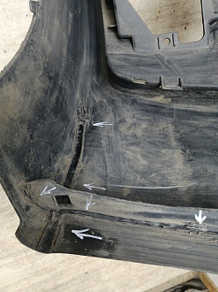 AA045641; Бампер передний; под паркт.; под омыват. (4G8 807 437) для Audi A7 I Sportback (2010-2014)/БУ; Оригинал; Р1, Мелкий дефект; 