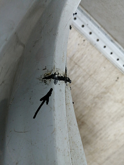 AA045516; Бампер передний; под паркт.; под омыват. (4L0 807 437 H) для Audi Q7 I рест. (2010-2015)/БУ; Оригинал; Р2, Удовлетворительное; 