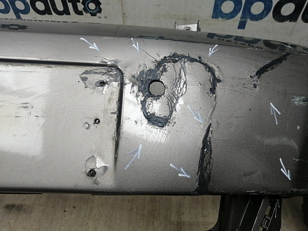 BA000248; Бампер передний; под паркт.; под омыват. (5M0807221N) для Volkswagen Golf Plus II (2009-2014)/БУ; Оригинал; Р2, Удовлетворительное; 