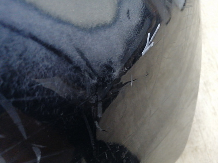 BA000211; Бампер задний; без паркт. (52159-02400) для Toyota Auris I (2007- 2010)/БУ; Оригинал; Р1, Мелкий дефект; 