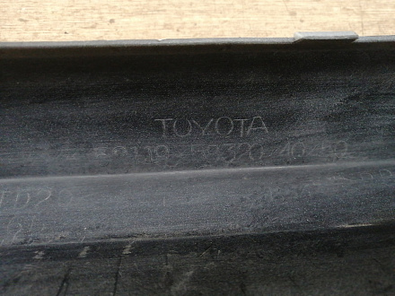 AA036392; Бампер передний; под паркт.; под омыват. (52119-58320) для Toyota Alphard II (2010 — 2014)/БУ; Оригинал; Р1, Мелкий дефект; 