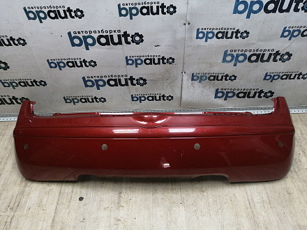 AA046072; Бампер задний, узкий молдинг; под паркт. (85022-BC640) для Nissan Micra III (K12) рест. (2007-2010)/БУ; Оригинал; Р1, Мелкий дефект; 