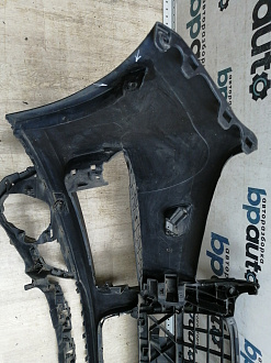 AA045531; Бампер передний; под паркт.; под омыват. (4L0 807 437 H) для Audi Q7 I рест. (2010-2015)/БУ; Оригинал; Р1, Мелкий дефект; 