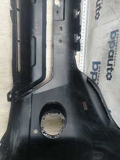 AA045965; Бампер передний; под паркт.; под омыват. (52119-60G50) для Toyota Land Cruiser Prado 150 рест. (2013 — 2017)/БУ; Оригинал; Р1, Мелкий дефект; 