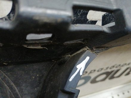 AA045298; Бампер передний; под паркт.; под омыват. (51117033694) для BMW 5 серия Е60 Е61/БУ; Оригинал; Р1, Мелкий дефект; 