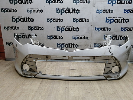 BA000121; Бампер передний; под паркт.; под омыват. (52119-06C40) для Toyota Camry/БУ; Оригинал; Р1, Мелкий дефект; 