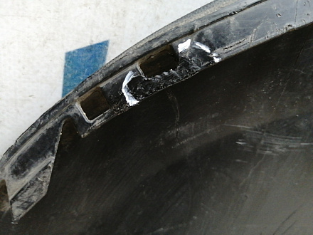 AA045763; Юбка переднего бампера (7P5807061) для Porsche Cayenne II (958) (2010-2014)/БУ; Оригинал; Р1, Мелкий дефект; 