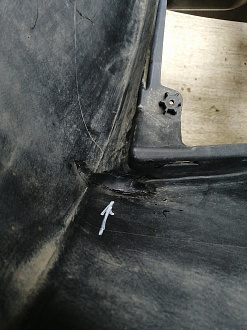 BA000155; Бампер передний; без паркт.; под омыват. (8K0 807 437 A) для Audi A4 B8/БУ; Оригинал; Р1, Мелкий дефект; 