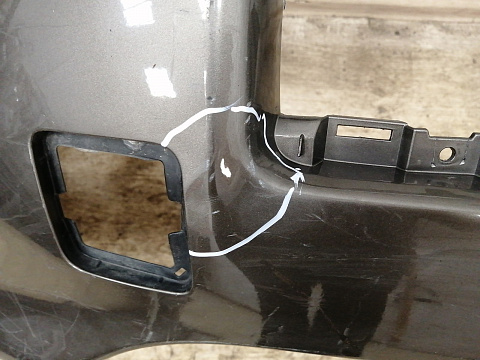 Фотография детали AA035420; Бампер передний; под паркт.; под омыват. (52119-42730) для Toyota Rav4 30 рест. V 2.4 (2009 - 2010)/БУ; Оригинал; Р1, Мелкий дефект; . Фото номер 2
