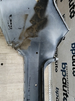 AA046121; Бампер задний; под паркт. (86611-4Y000) для Kia Rio III Sedan (2011- 2015)/БУ; Оригинал; Р1, Мелкий дефект; 