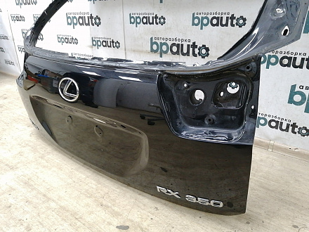 AA018847; Крышка багажника (67005-48210) для Lexus RX II (2004 — 2008)/БУ; Оригинал; Р0, Хорошее; (212) Черный