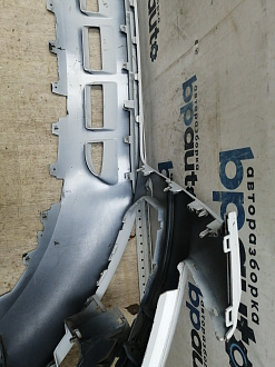 BA000254; Бампер передний, S-line; без паркт.; под омыват. (8R0 807 437 AC) для Audi Q5 I рест. (2012-2017)/БУ; Оригинал; Р1, Мелкий дефект; 