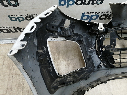 AA044864; Бампер передний; без паркт.; под омыват. (9674576177) для Peugeot 308 I рест. (2011-2015)/БУ; Оригинал; Р1, Мелкий дефект; 