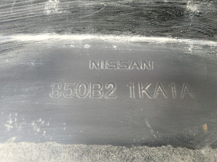 AA021066; Юбка заднего бампера; без паркт. (850B2-1KA1A) для Nissan Juke I (2010-2014)/БУ; Оригинал; Р1, Мелкий дефект; 