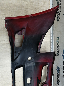 AA045679; Бампер передний; без паркт.; без омыват. (52119-02680) для Toyota Auris I (2007- 2010)/БУ; Оригинал; Р1, Мелкий дефект; 