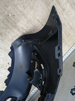 BA000255; Бампер передний, S-line; без паркт.; под омыват. (8R0 807 437 AC) для Audi Q5 I рест. (2012-2017)/БУ; Оригинал; Р1, Мелкий дефект; 