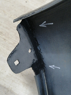 AA045680; Бампер передний; без паркт.; без омыват. (52119-02680) для Toyota Auris I (2007- 2010)/БУ; Оригинал; Р1, Мелкий дефект; 