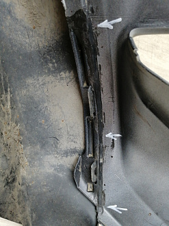 AA044917; Бампер передний; без паркт.; под омыват. (52119-0R180) для Toyota Rav4 40 рест. (2015 — 2019)/БУ; Оригинал; Р1, Мелкий дефект; 