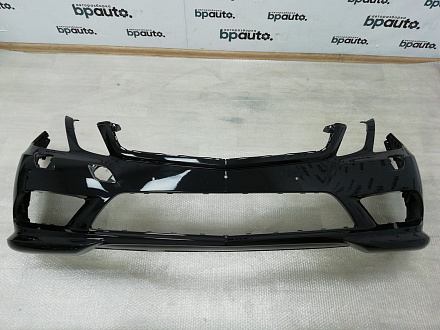AA002473; Бампер передний, Coupe, AMG; под паркт.; под омыват. (A2078852725) для Mercedes-Benz E-klasse IV Coupe (C207) (2009-2013)/БУ; Оригинал; Р0, Хорошее; (197) Черный металик