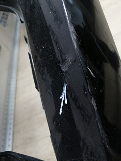 AA045630; Бампер передний; под паркт.; под омыват. (4G0 807 437) для Audi A6 C7/БУ; Оригинал; Р1, Мелкий дефект; 