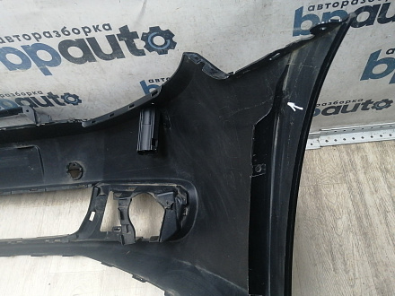 AA045978; Бампер передний; без паркт.; под омыват. (5K0807221) для Volkswagen Golf/БУ; Оригинал; Р1, Мелкий дефект; 