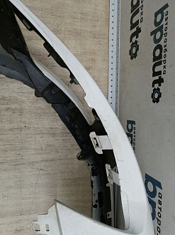 AA044433; Бампер передний; без паркт.; под омыват. (9674576177) для Peugeot 308 I рест. (2011-2015)/БУ; Оригинал; Р2, Удовлетворительное; 