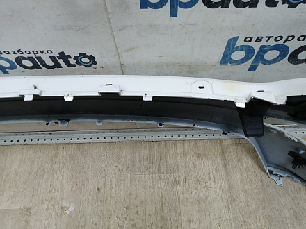 AA045877; Бампер передний; под паркт.; под омыват. (J8A2-17F003-GAW) для Land Rover Range Rover Velar L560 (2017 - 2023)/БУ; Оригинал; Р1, Мелкий дефект; 