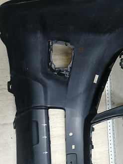 AA046185; Бампер передний; под паркт.; под омыват. (52119-60E01) для Toyota Land Cruiser Prado 150 (2010 — 2013)/БУ; Оригинал; Р1, Мелкий дефект; 