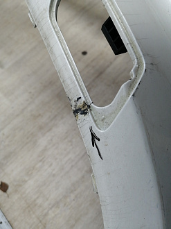 AA046138; Бампер передний, AMG; под паркт.; под омыват. (A1668856425) для Mercedes-Benz GL-klasse II (X166) (2012-2016)/БУ; Оригинал; Р2, Удовлетворительное; 