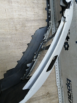 AA045690; Бампер передний; под паркт.; под омыват. (5СU807221A) для Volkswagen Jetta VI рест. (2015-2018)/БУ; Оригинал; Р1, Мелкий дефект; 